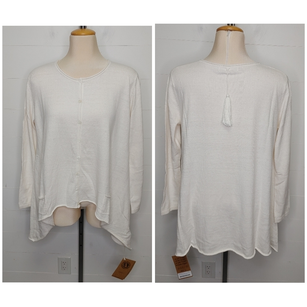 The Earth Collection cotton & cashmere cardigan